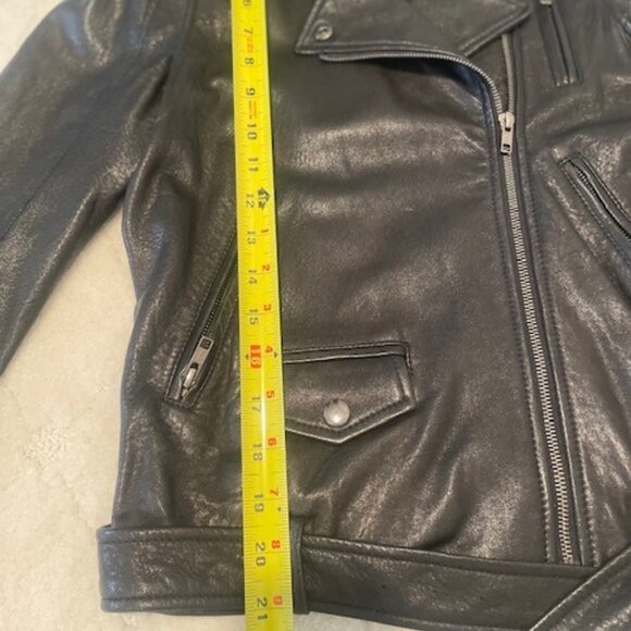 Theory Buttery Soft Leather Moto Jacket - Sz Small - Picture 13 of 15